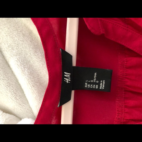 H&M red size L top - Picture 3 of 3